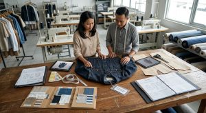 Jasa makloon fashion Yogyakarta untuk produksi pakaian dan baju custom bersama Makloon by Balerina